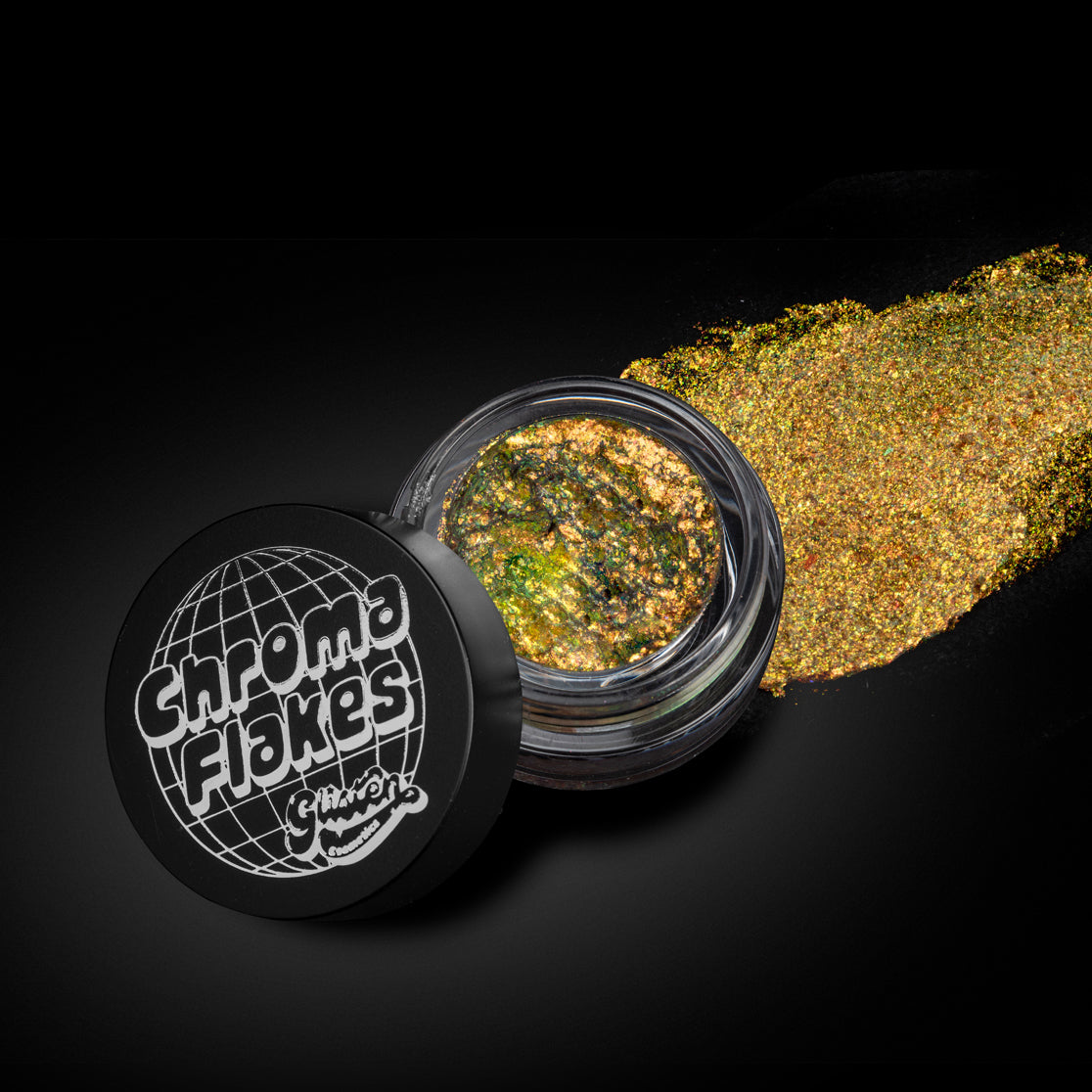 GOLD RUSH Professional Grade Gold Cosmetic Glitter. Use for Eyeshadow,  Eyeliner, Lips and Hair. Vegan 