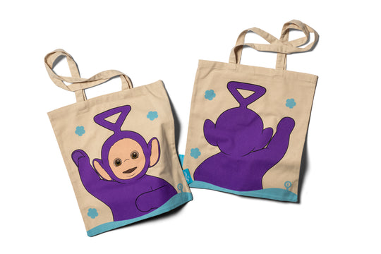 Tinky Winky Tote Bag - Glisten Cosmetics X Teletubbies